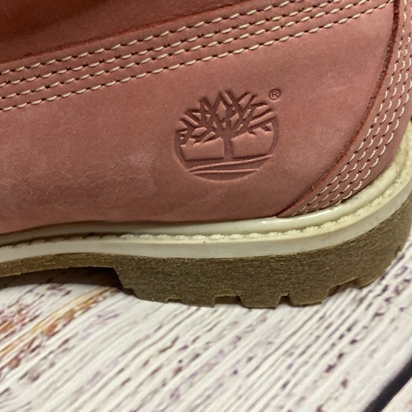 Timberland Pink leather combat boots Size 6 - Picture 12 of 16